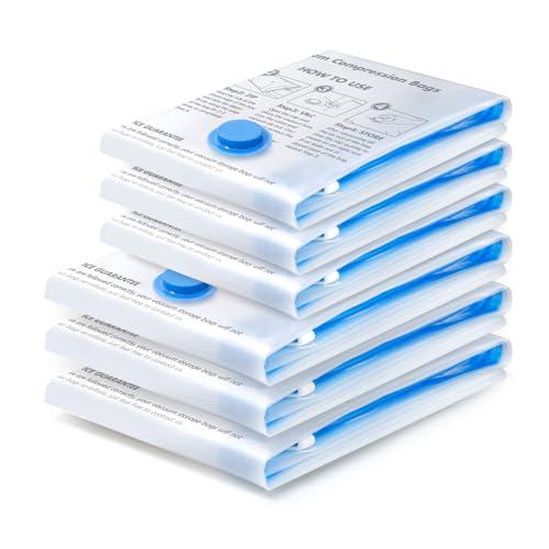 BoxLegend Sacchetti Sottovuoto Vestiti 6 * 80x60cm, Sacco Sottovuoto Buste Sottovuoto Salvaspazio per Abbigliamento Piumini Biancheria da letto Peluche Giocattoli Cuscino Coperte di lana Trapunta