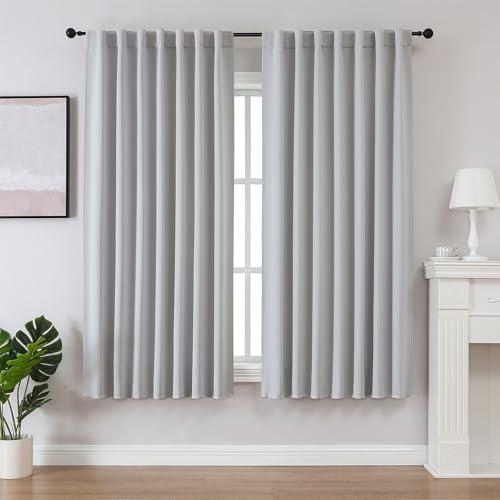 Joydeco Tende Opache con Occhielli,Set da 2 Tende Oscuranti,Tende Termiche Anticalore con Occhielli per Camera da Letto Soggiorno
