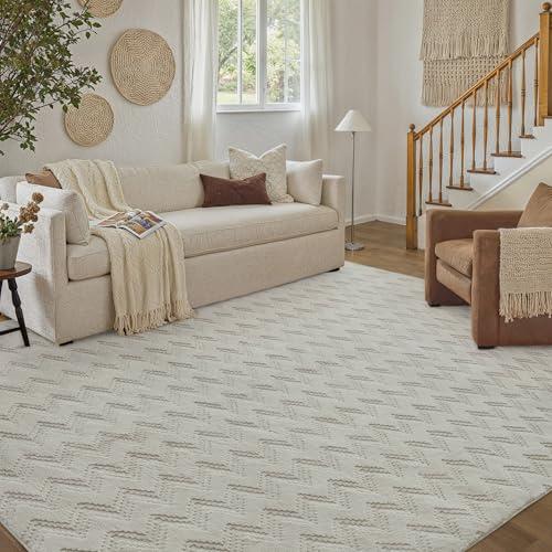 PureCozy Tappeto Salotto Moderno Pelo Corto Boho 3D Effetto Carpet