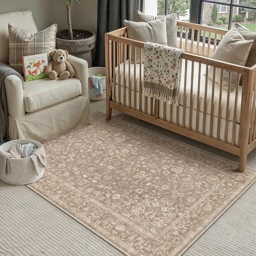PureCozy Tappeto Salotto Tappeto Camera da Letto Lavabile Antiscivolo Grande Tappeti Sala Cameretta Soggiorno Ufficio Carpet Pelo Corto Morbido Rug