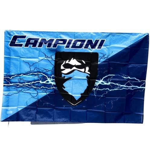 NARAMAKI Bandiera 90x140cm 100% Poliestere - Tifo- Azzurri N