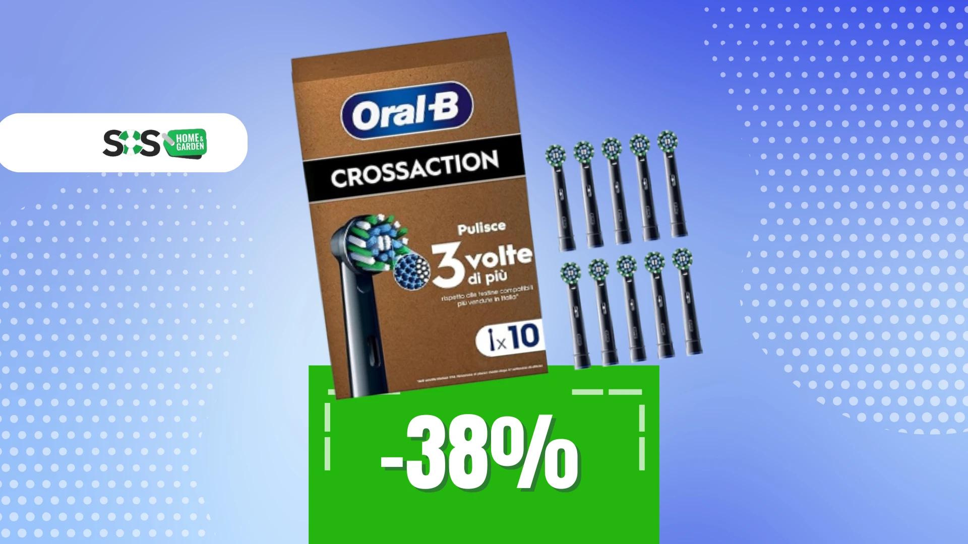 Immagine di Testine Oral-B Cross Action: la confezione da 10 a soli 25€!