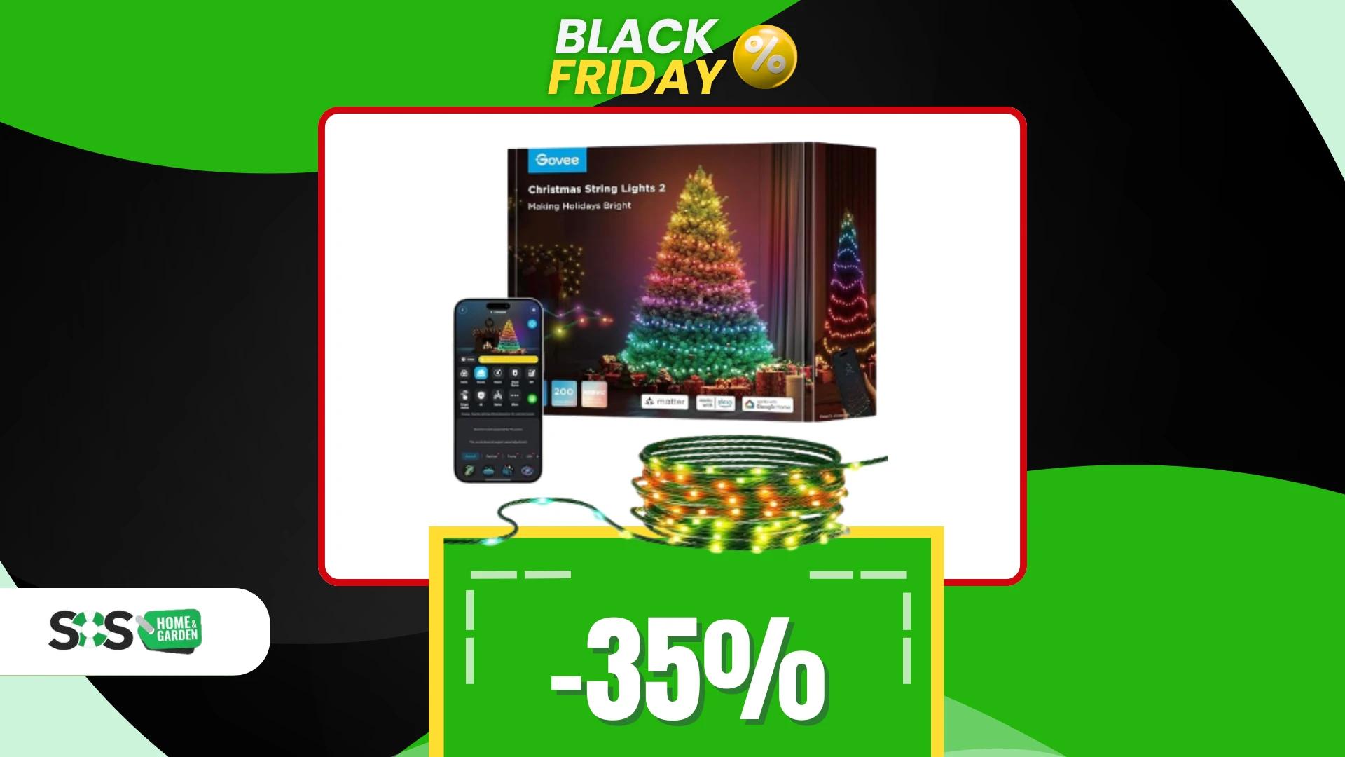 Immagine di 20 metri di luci di Natale di Govee a 65€: vivete la magia!