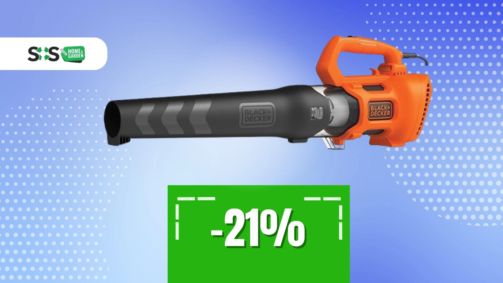 Immagine di Soffiatore Black+Decker: pulizia efficace e design compatto!