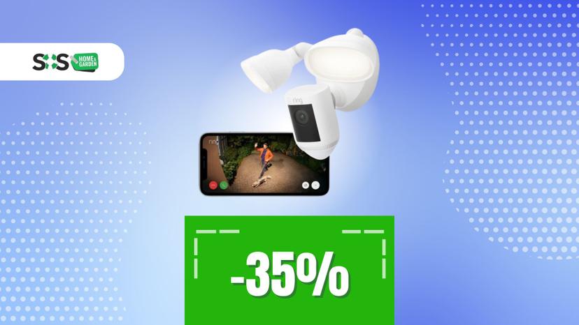 Immagine di La videocamera Ring che illumina ogni dettaglio ora a -35%