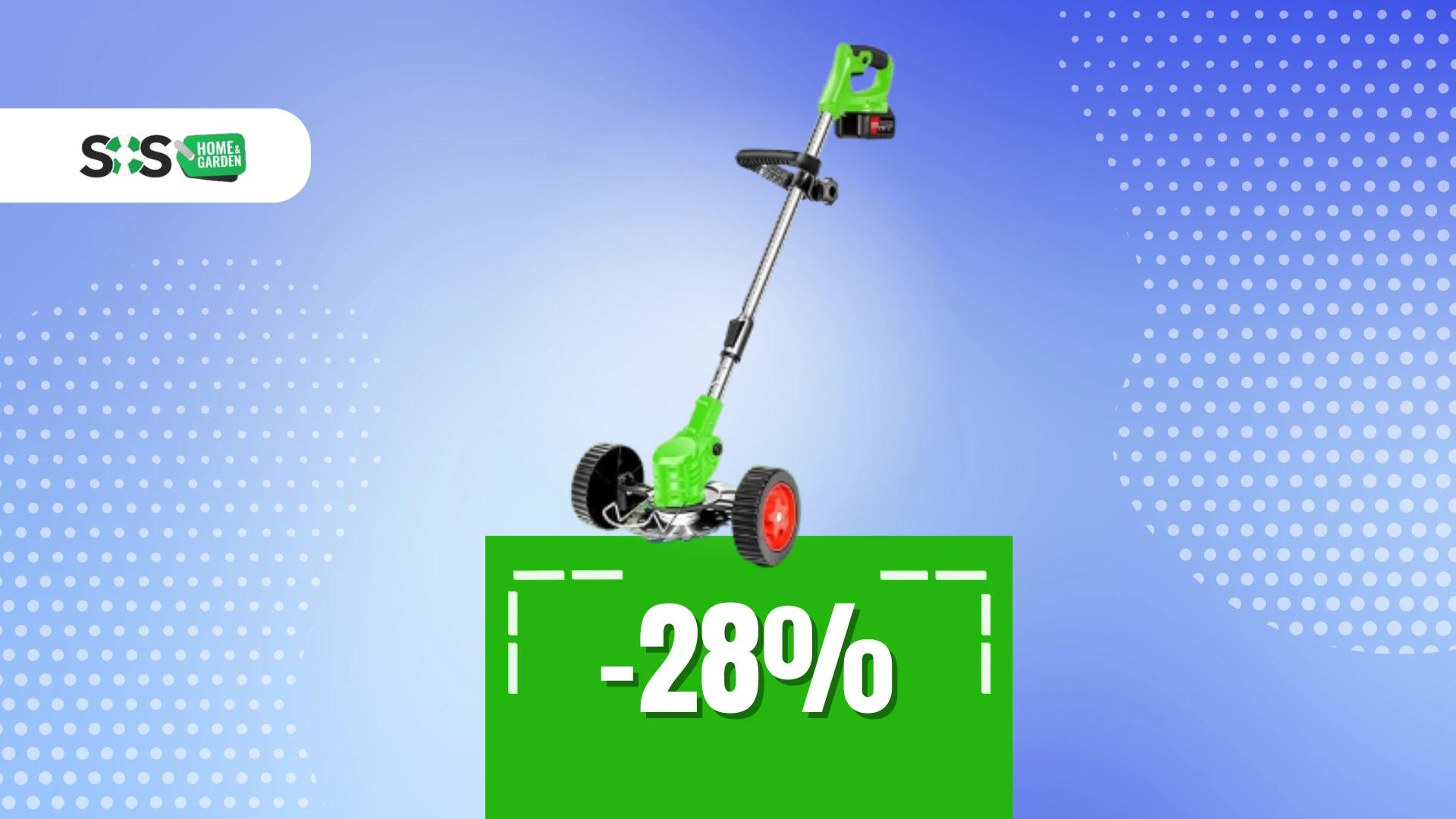 Immagine di Un giardino perfetto con questo decespugliatore a batteria!