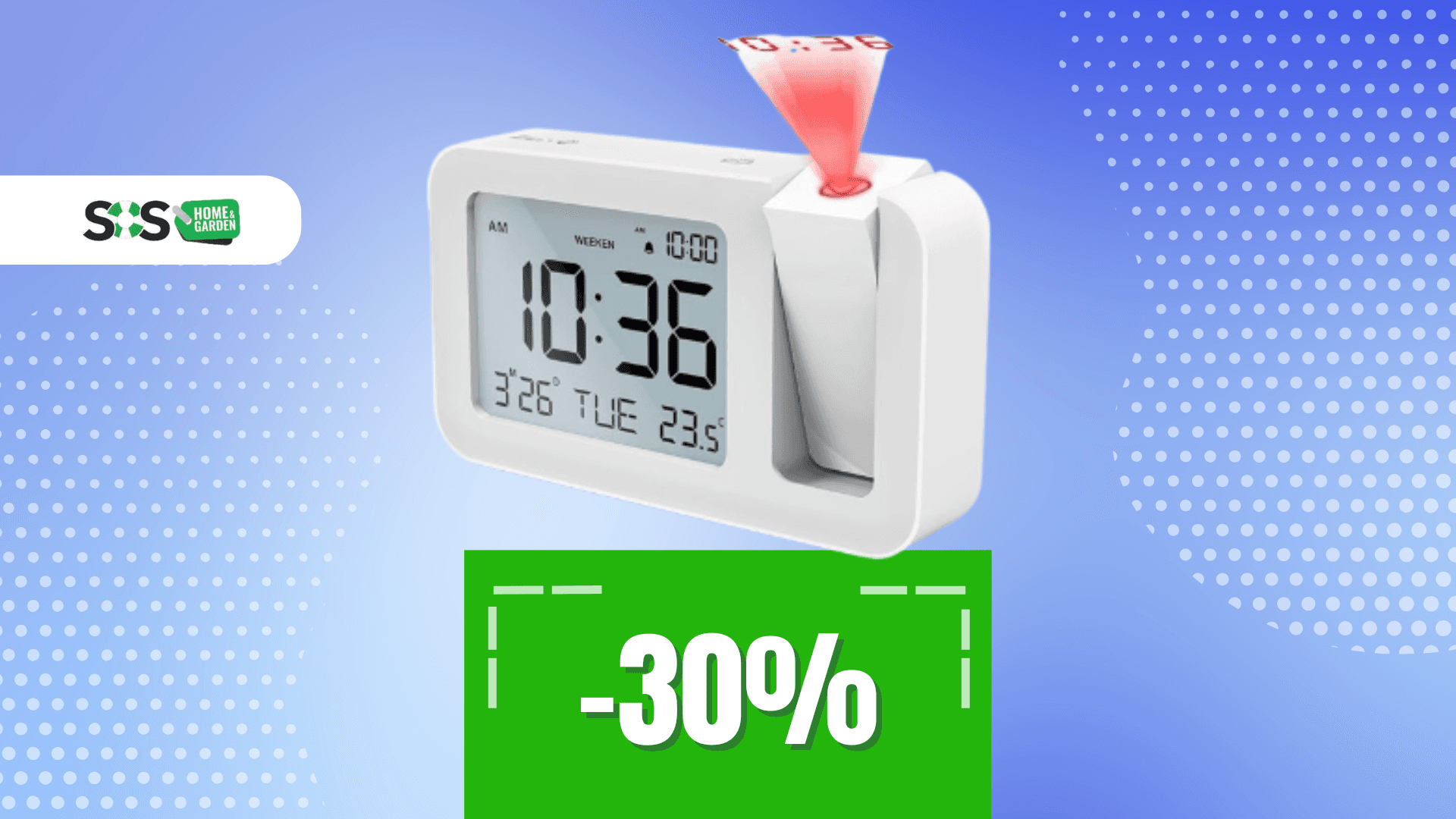 Immagine di Sveglia digitale con proiezione dell'ora a soli 25€!