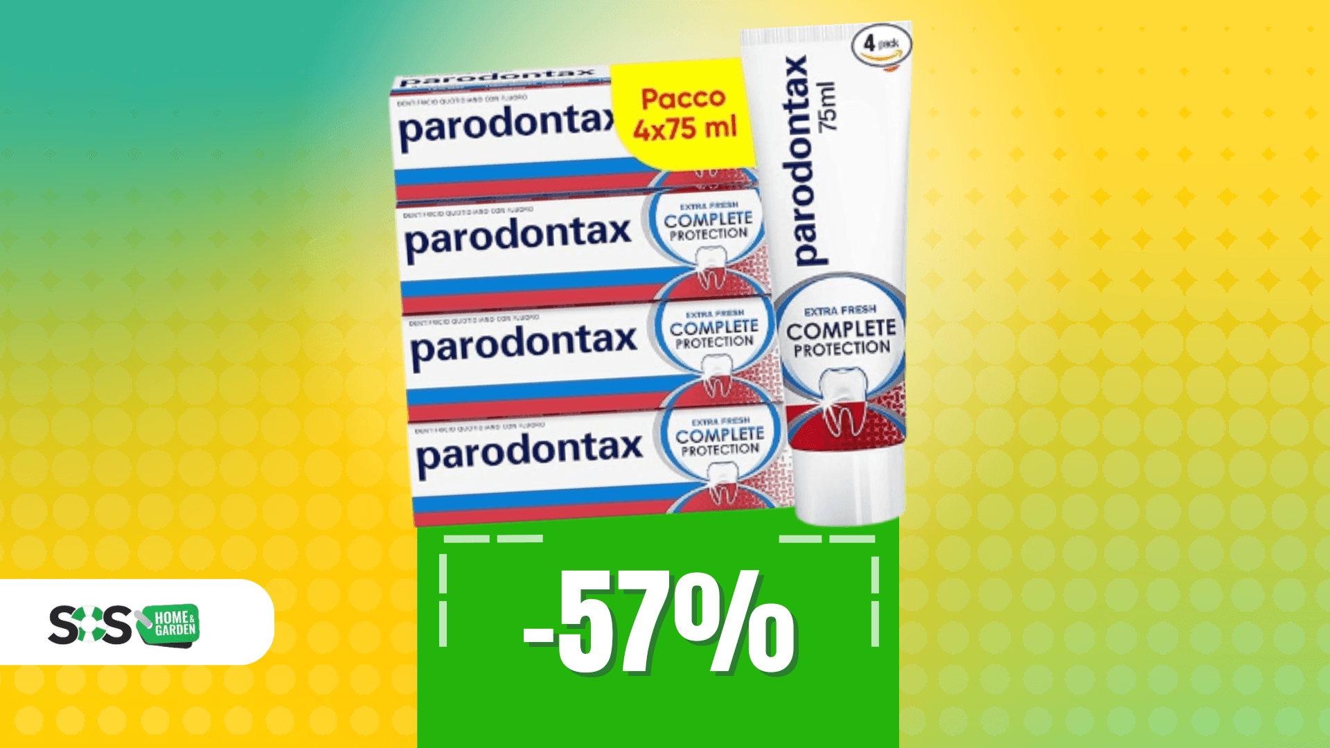 Immagine di Quattro dentifrici Parodontax a METÀ PREZZO: oggi solo 11€!