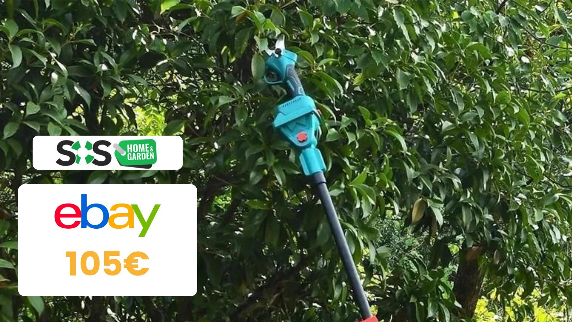 Immagine di UTILISSIMO kit per potatura con motosega e cesoia a 105€!