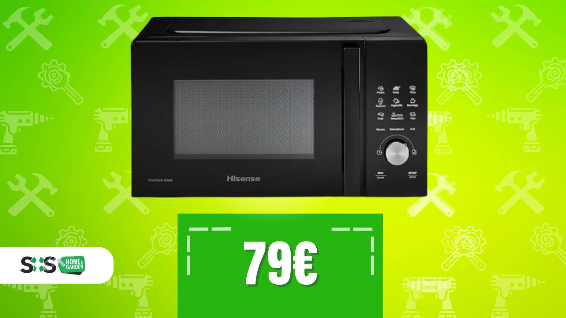 Immagine di Microonde Hisense da 20L, con 9 funzioni e sconto del 34%!