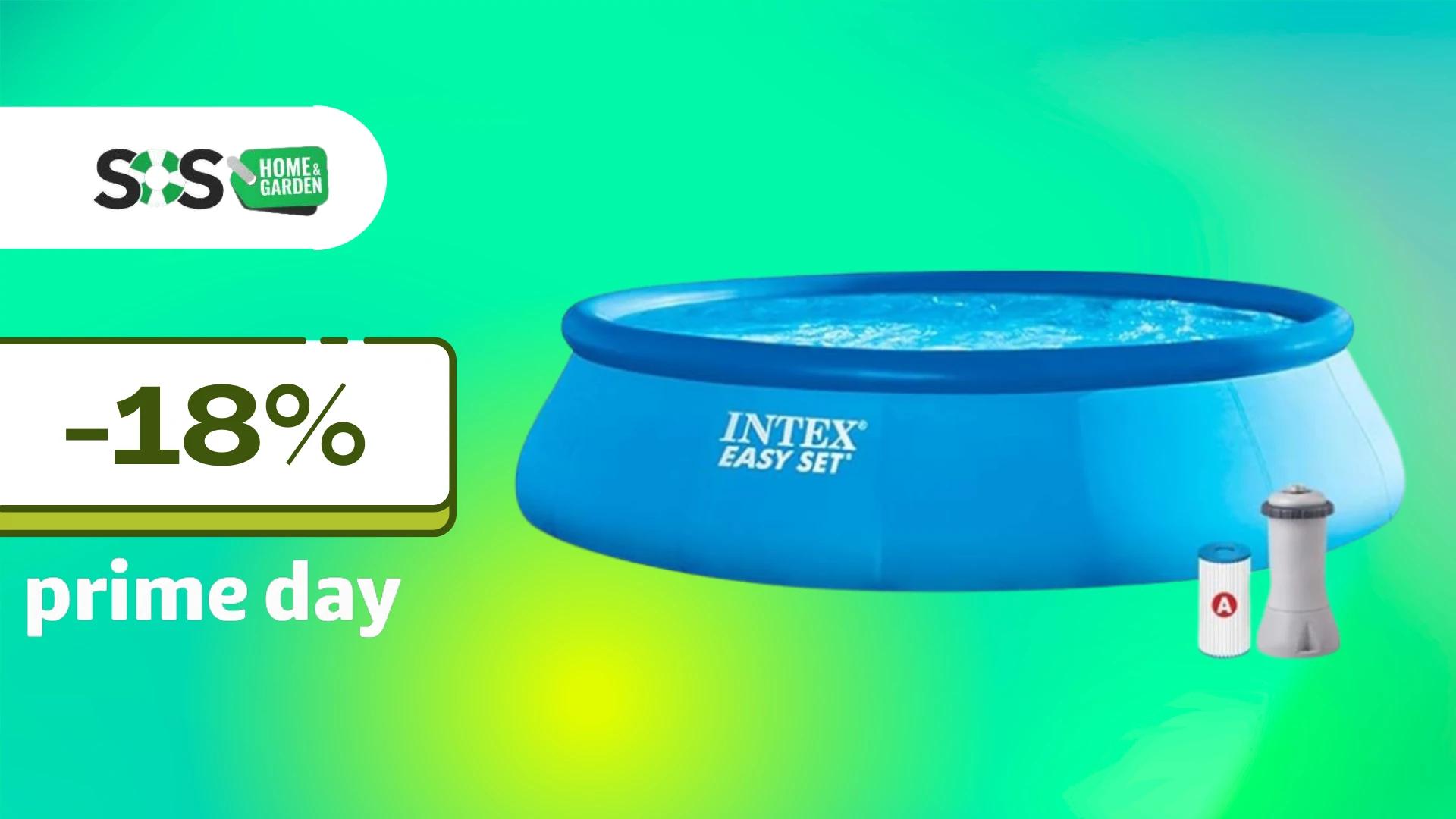 Immagine di Piscina fuori terra Intex a soli 170€: ideale per l'estate!