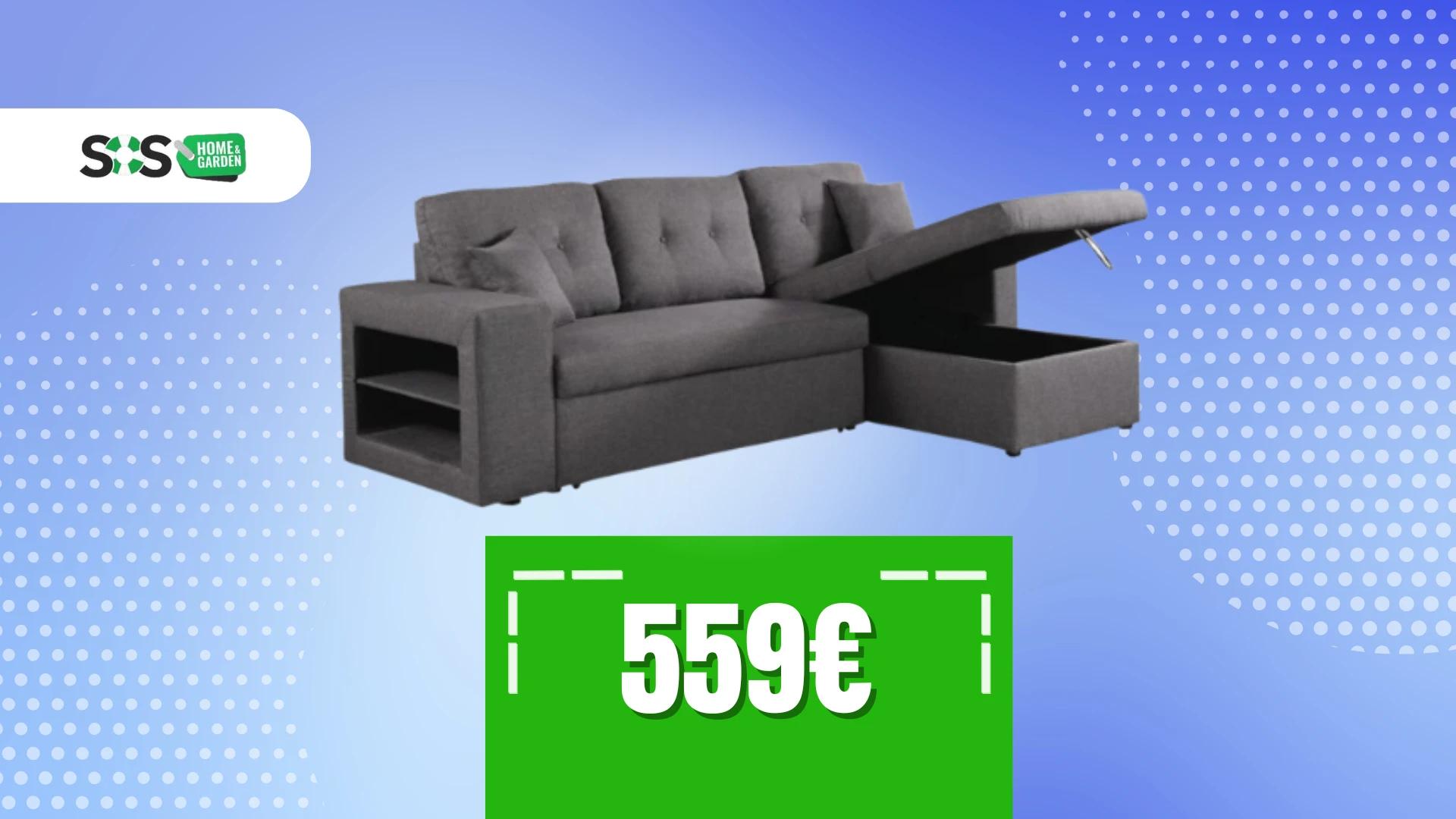 Immagine di Divano ad angolo a 3 posti stupendo e trasformabile!