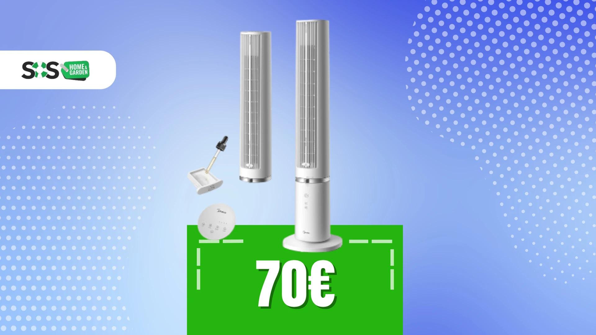 Immagine di Un’ondata di freschezza con questo ventilatore a torre a 70€