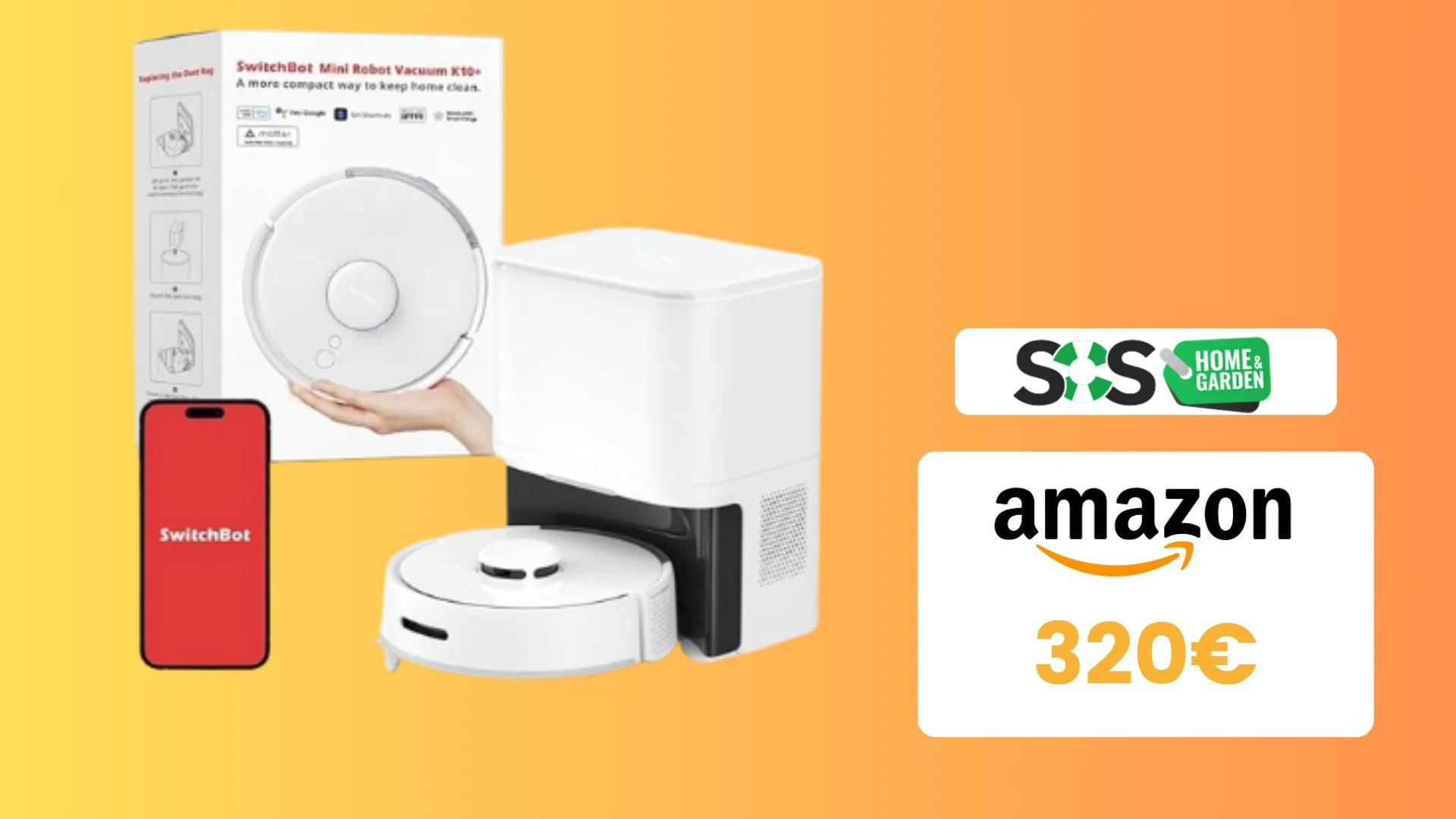 Immagine di Il robot aspirapolvere SwitchBot vi stupirà: 80€ di SCONTO!