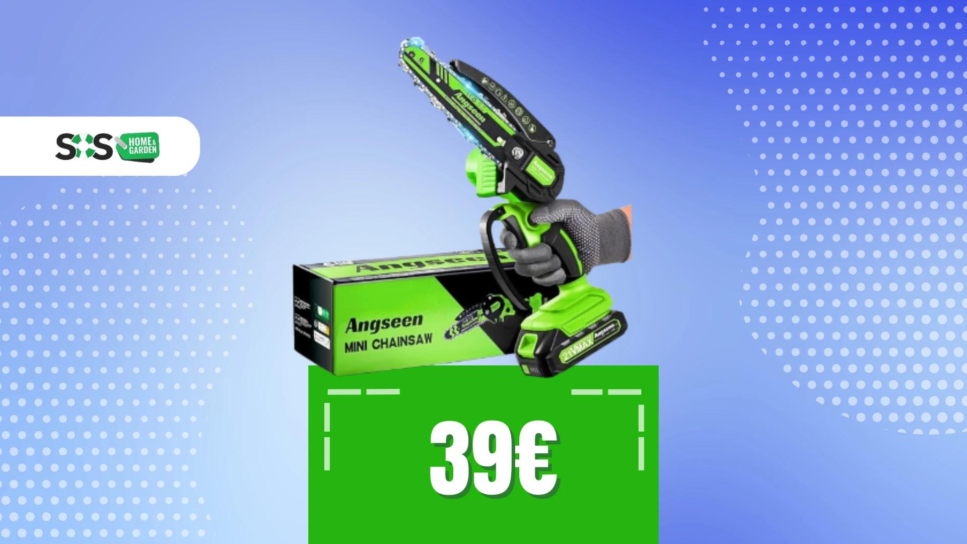 Immagine di Mini motosega a batteria a solo 39€ con SCONTO e COUPON!