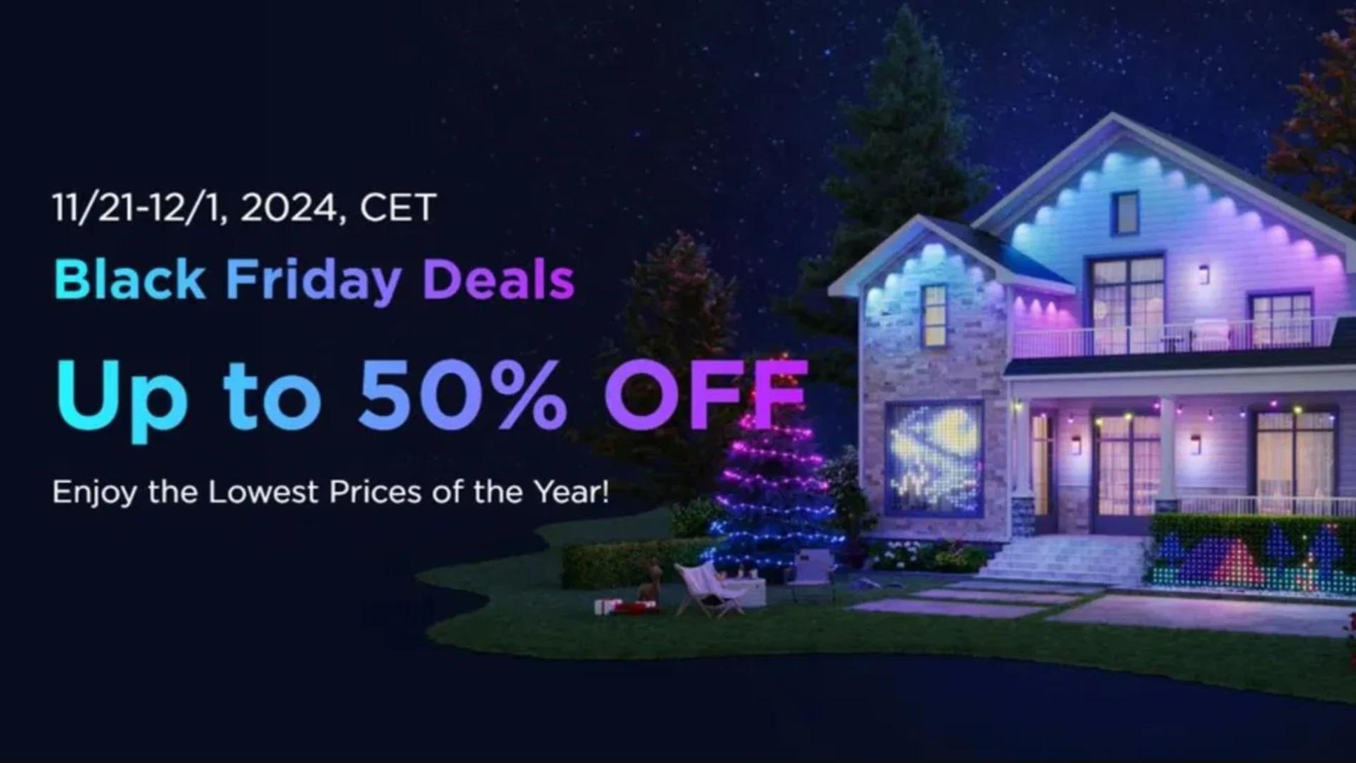Immagine di Black Friday di Govee: illuminazioni e luci a -50%!