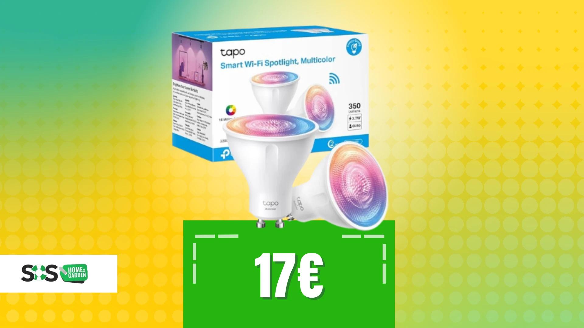 Immagine di Illuminate la casa con 16 milioni di colori Tapo a soli 17€!