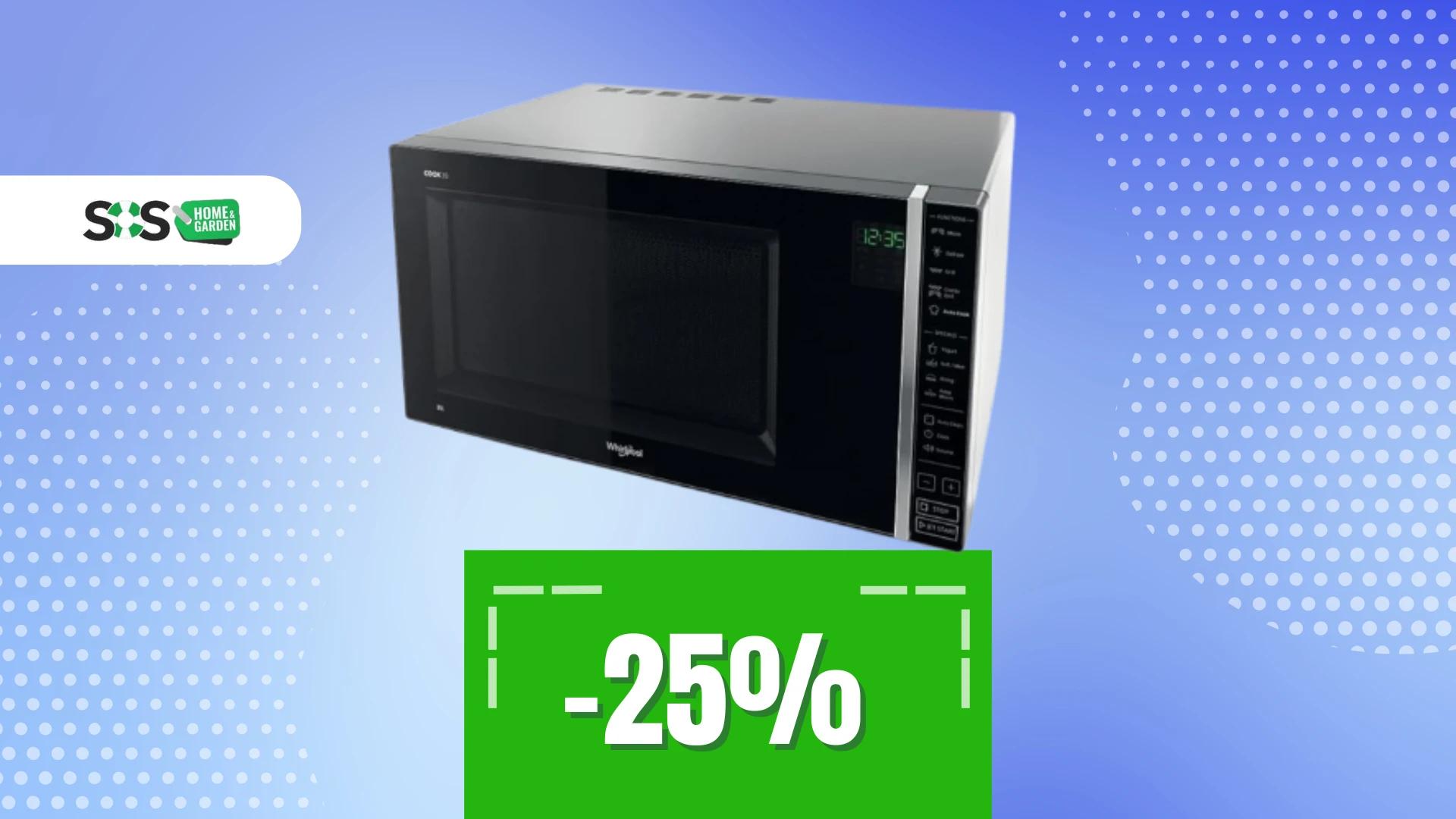 Immagine di Microonde Whirlpool a 123€ con 29 programmi automatici!