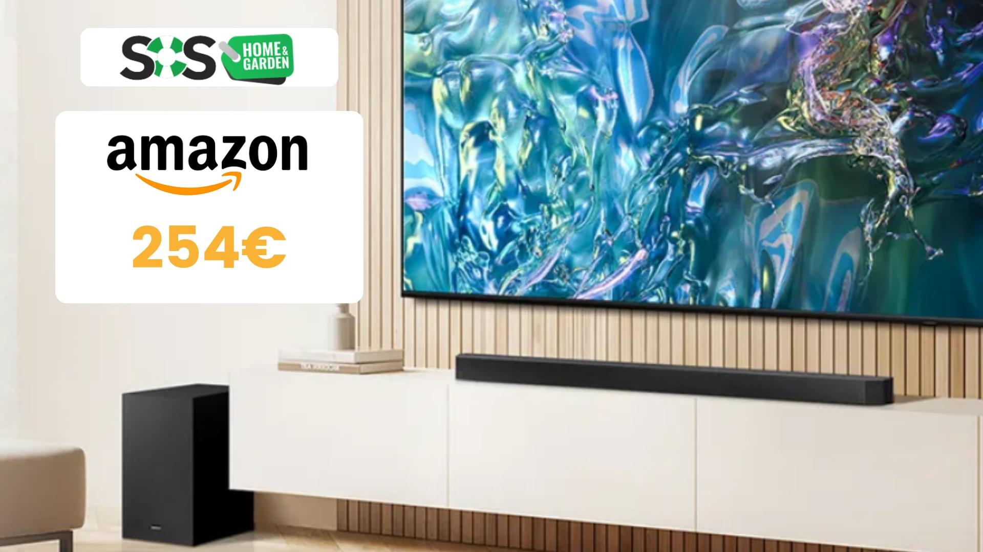 Immagine di Soundbar Samsung a 254€ per audio surround di qualità!