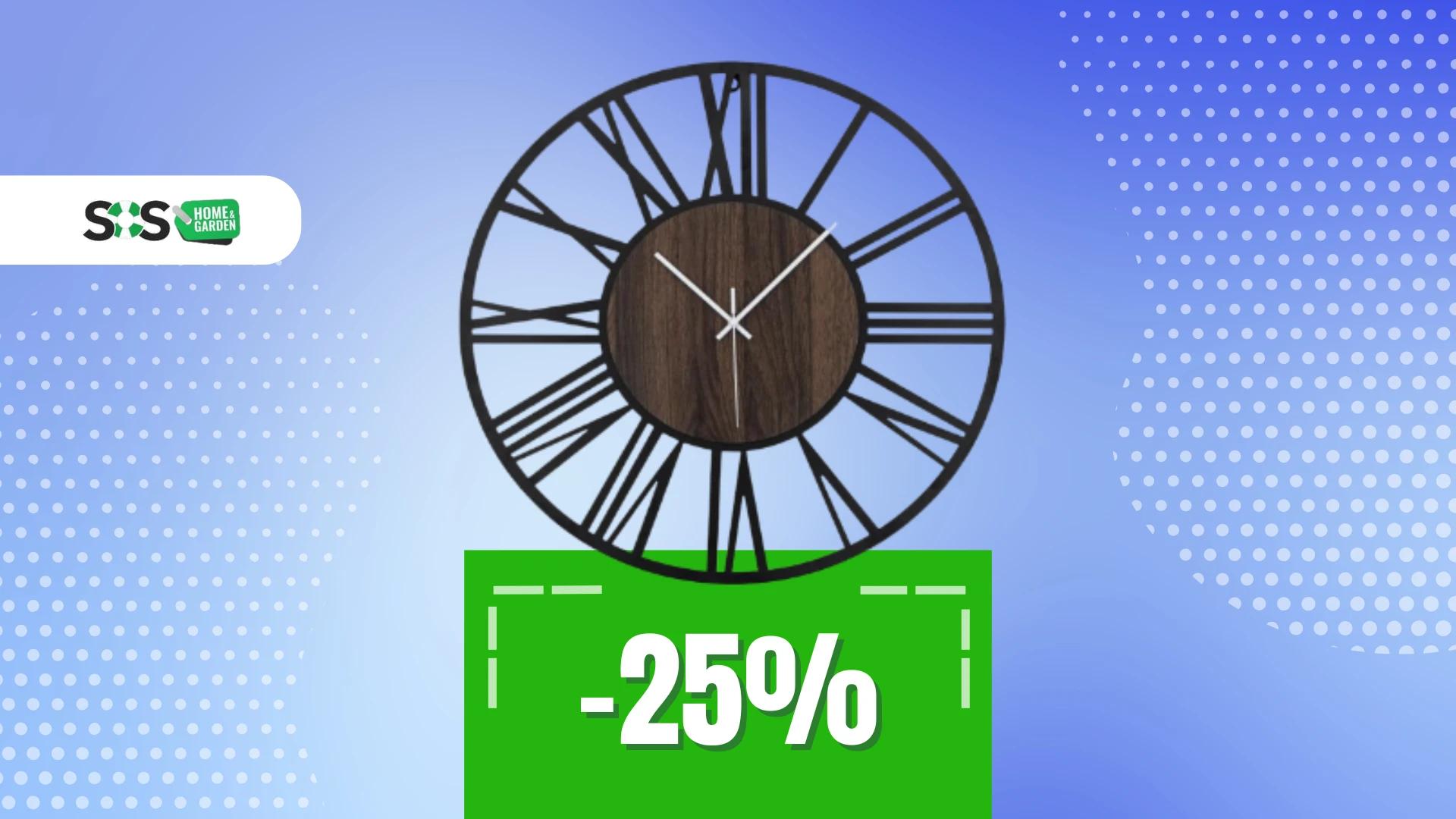 Immagine di Orologio da parete a soli 37€: elegante e silenzioso!