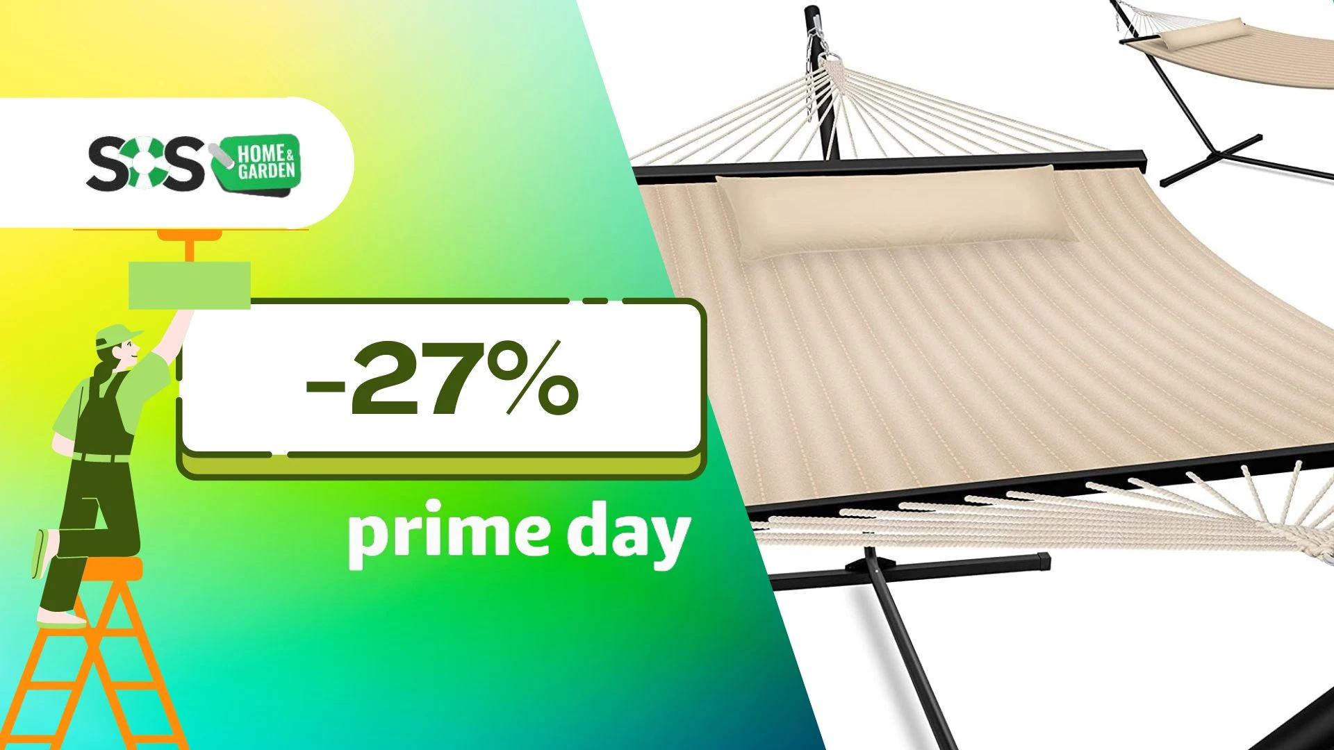 Immagine di Rilassati con stile: amaca premium in offerta al 27% per il Prime Day