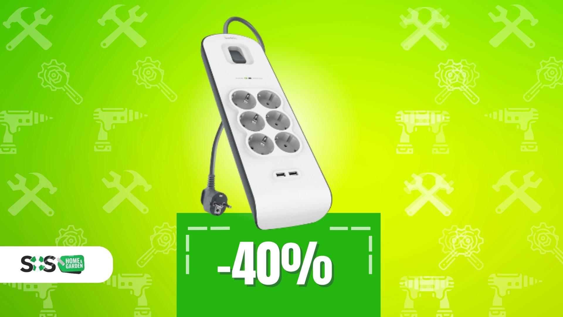 Immagine di OFFERTA a TEMPO: ciabatta multipresa Belkin a SOLI 23€!