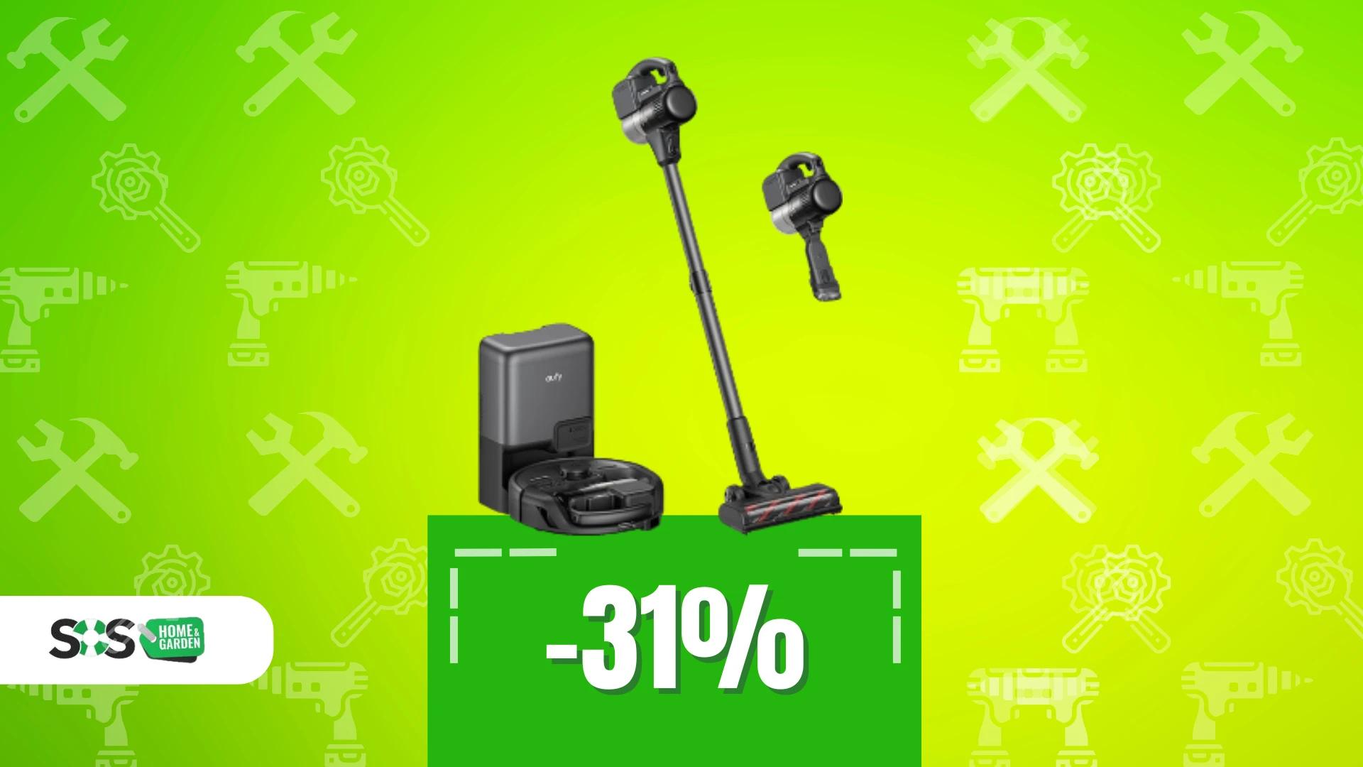 Immagine di Tappeti, angoli e pavimenti? Eufy E20 3 in 1 pulisce tutto!