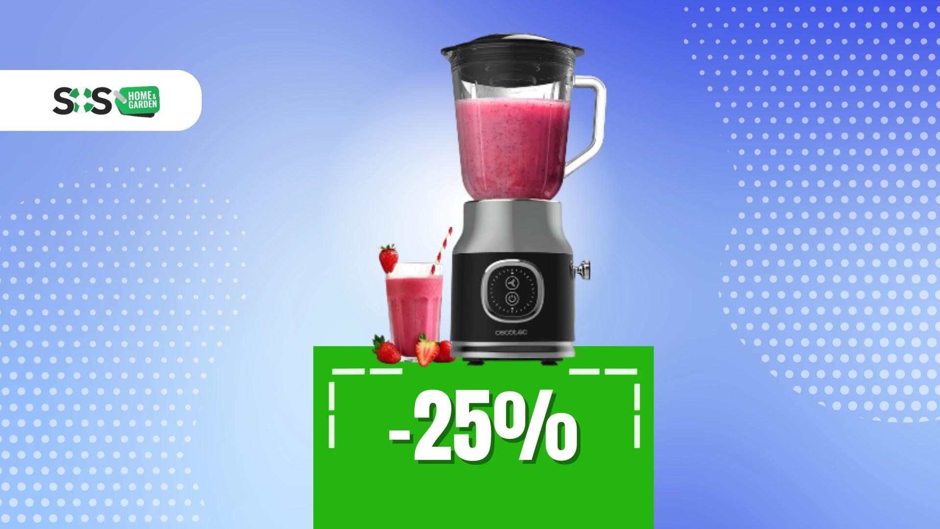 Immagine di Frullatore Cecotec a 30€: potenza moderna e design vintage!