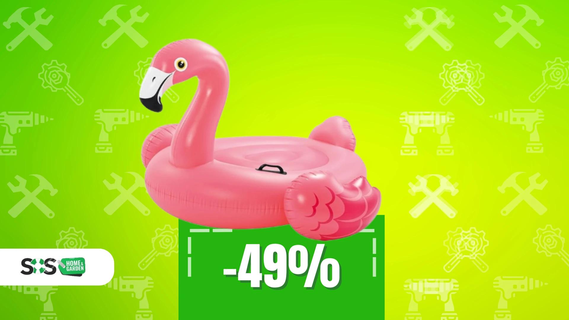 Immagine di I bambini impazziranno per il gonfiabile fenicottero a 17€!