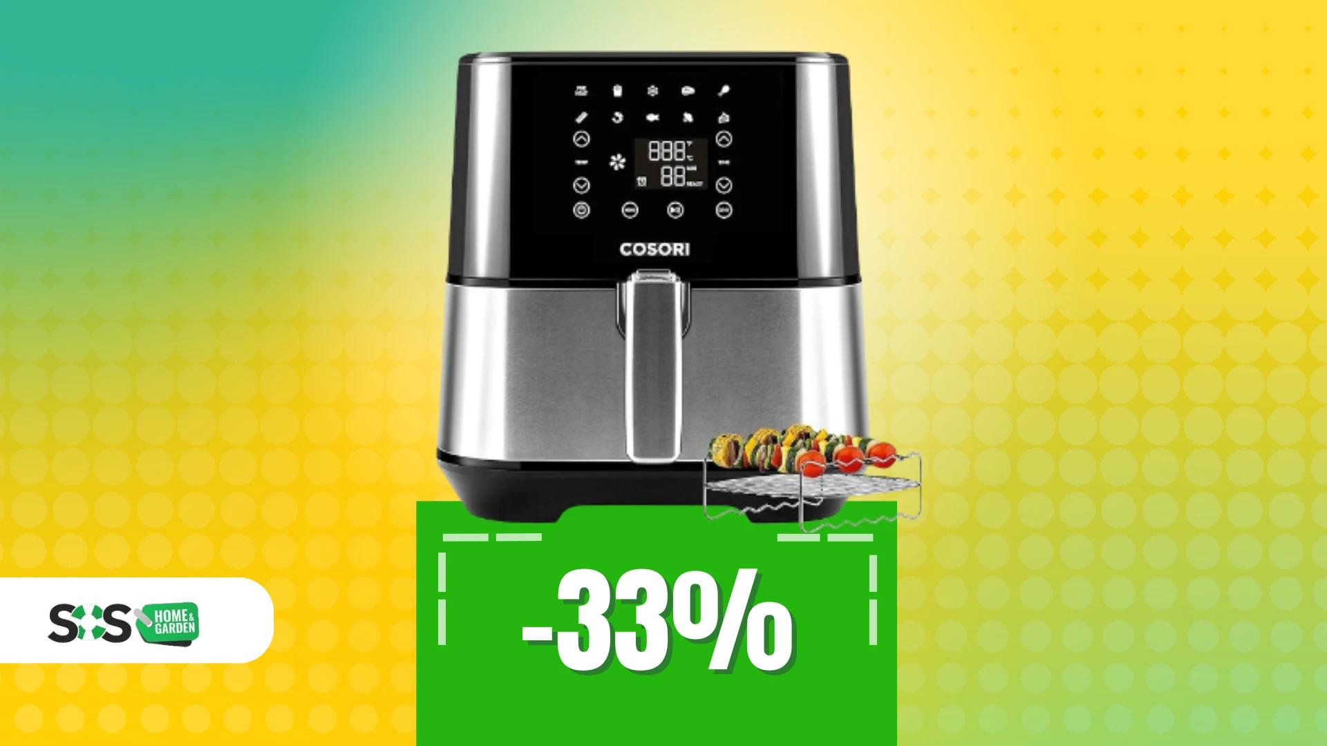 Immagine di Friggitrice ad aria Cosori a 100€ con 5,5 litri di gusto!