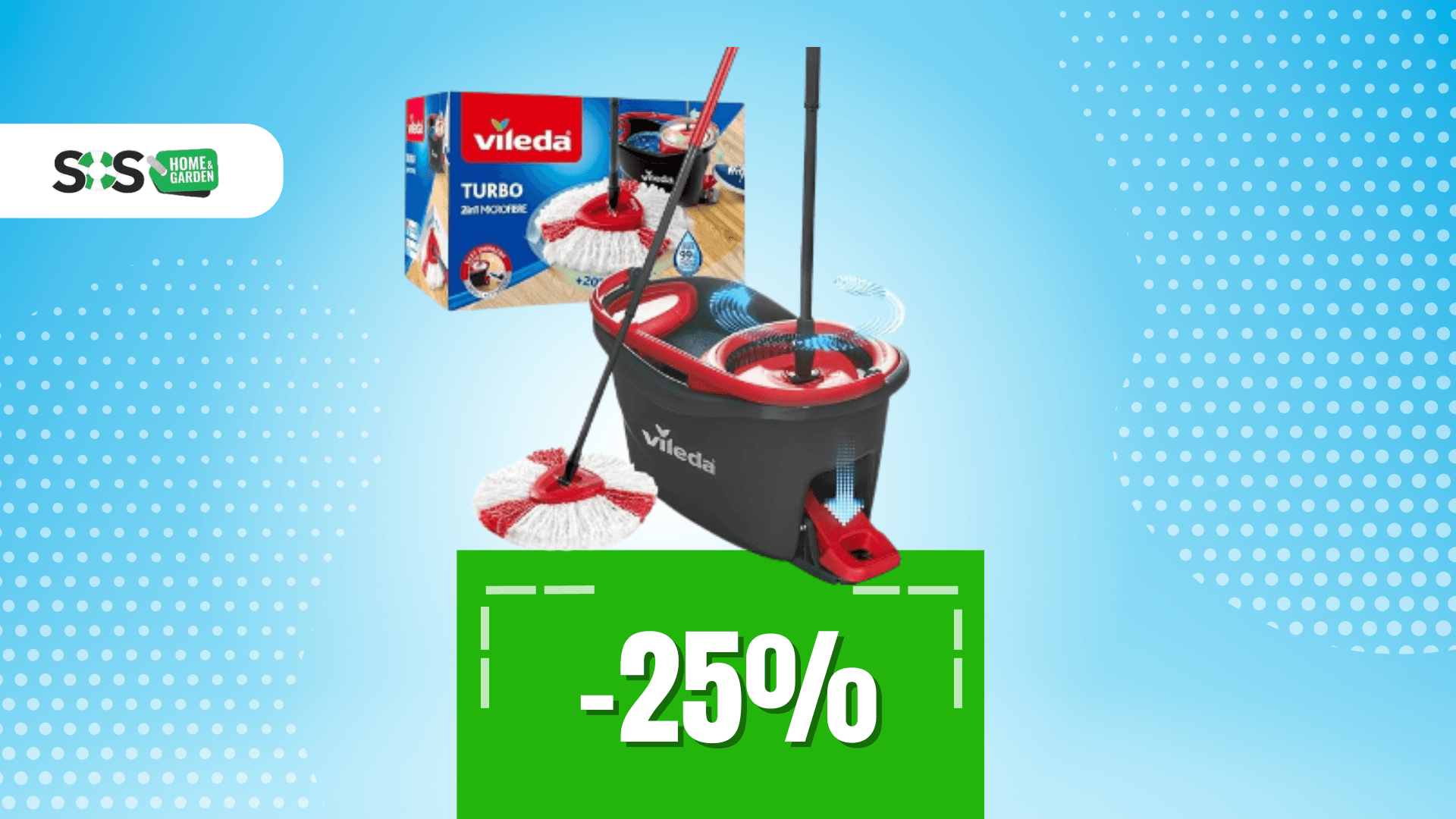 Immagine di Pulizia profonda per la casa con il Vileda Turbo a soli 30€!