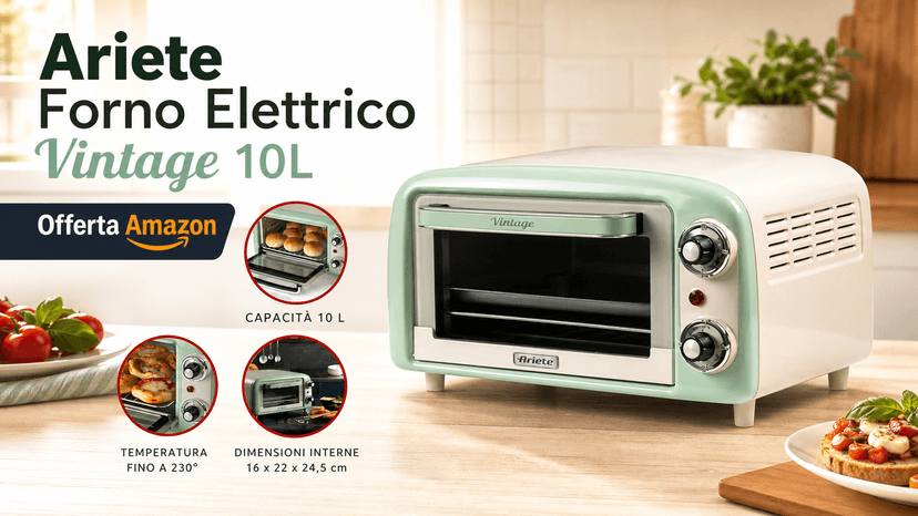 Immagine di Il forno elettrico Ariete Vintage tocca il prezzo più basso di sempre