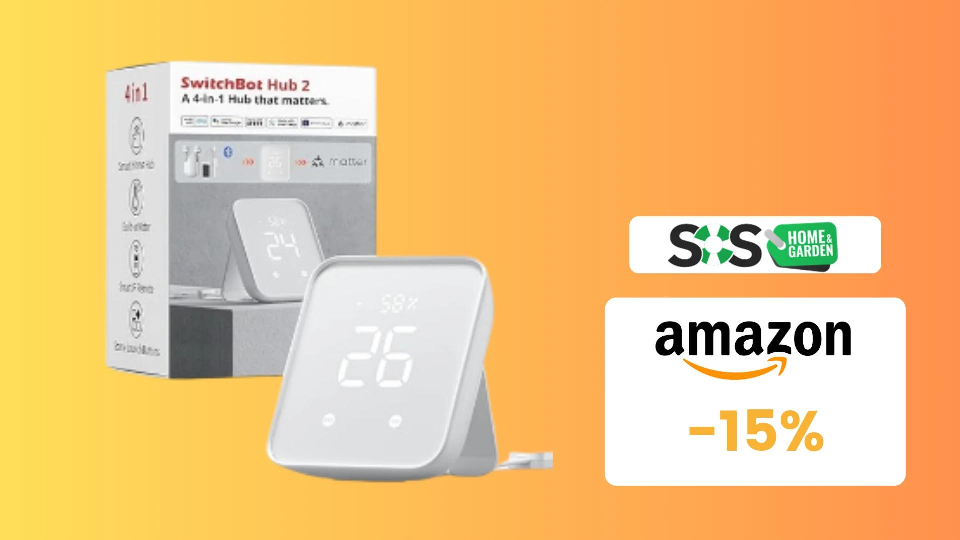 Immagine di Igrometro SwitchBot Hub 2 a 68€ con COUPON SCONTO!