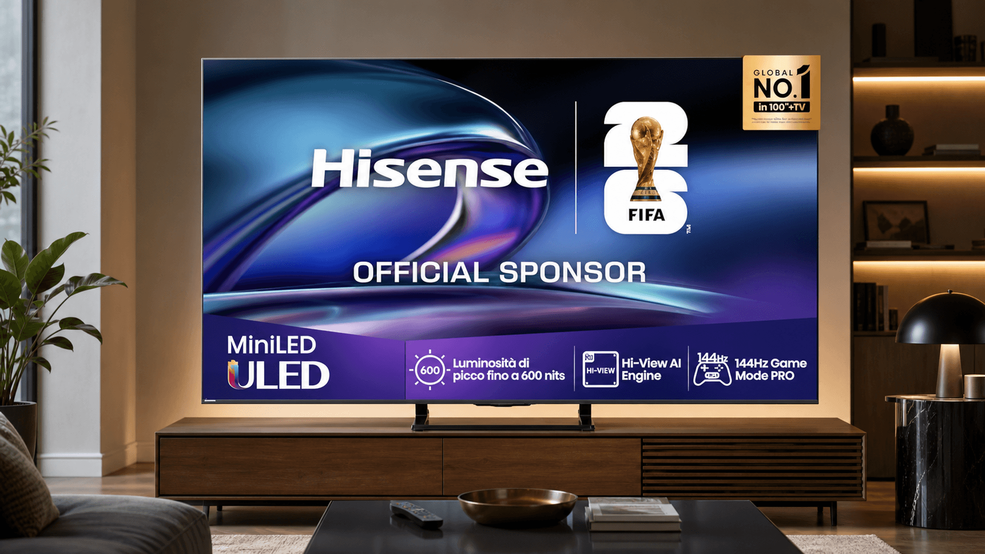 Immagine di La smart tv Hisense 75E8Q ora fa risparmiare 100€