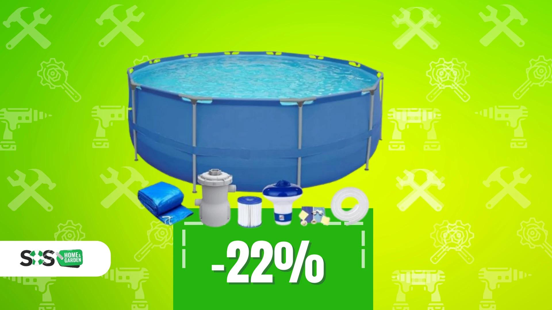 Immagine di Estate pronta in 5 minuti: piscina da giardino a soli 140€!