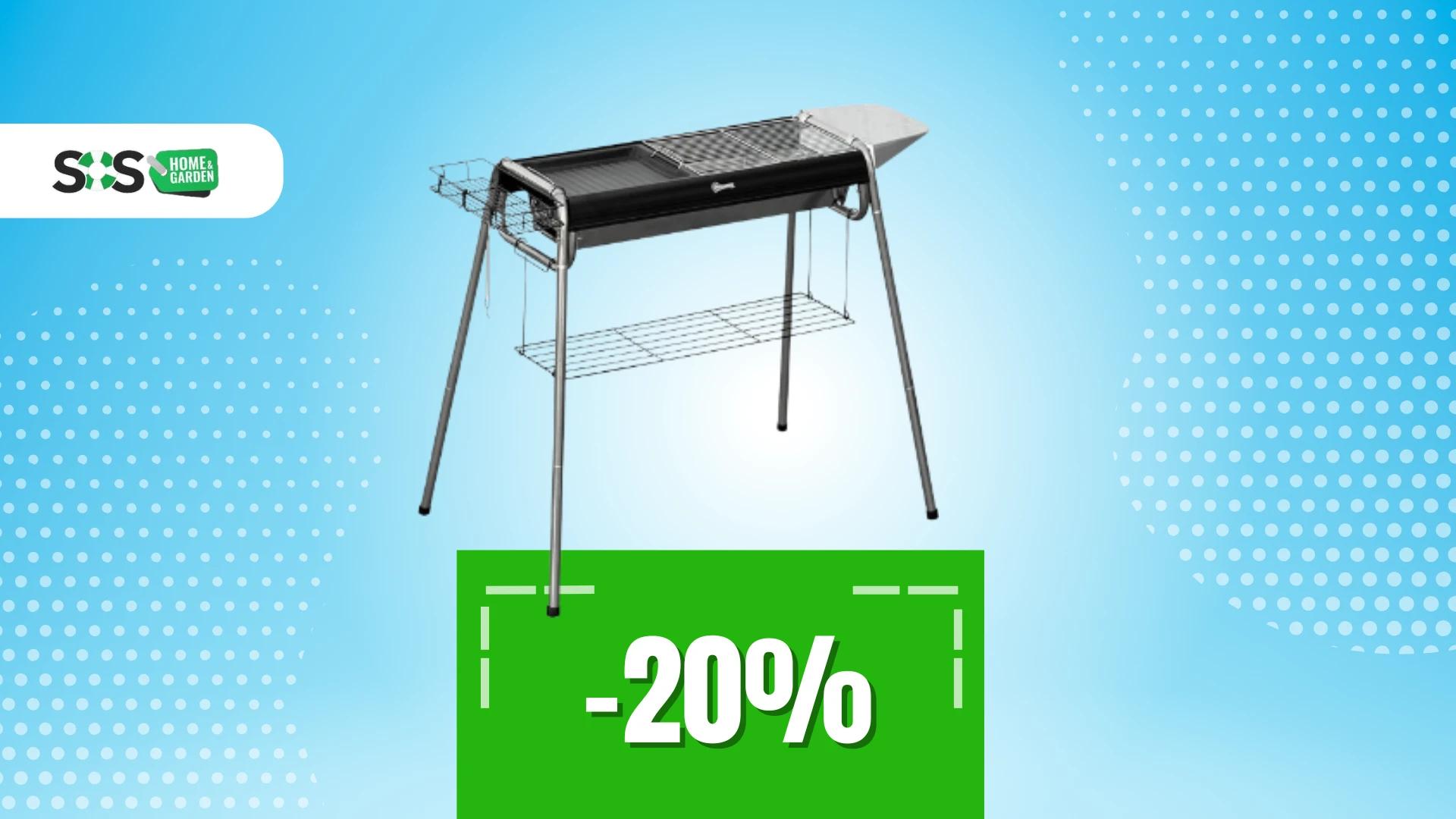 Immagine di Griglia ovunque con questo barbecue portatile a soli 47€!