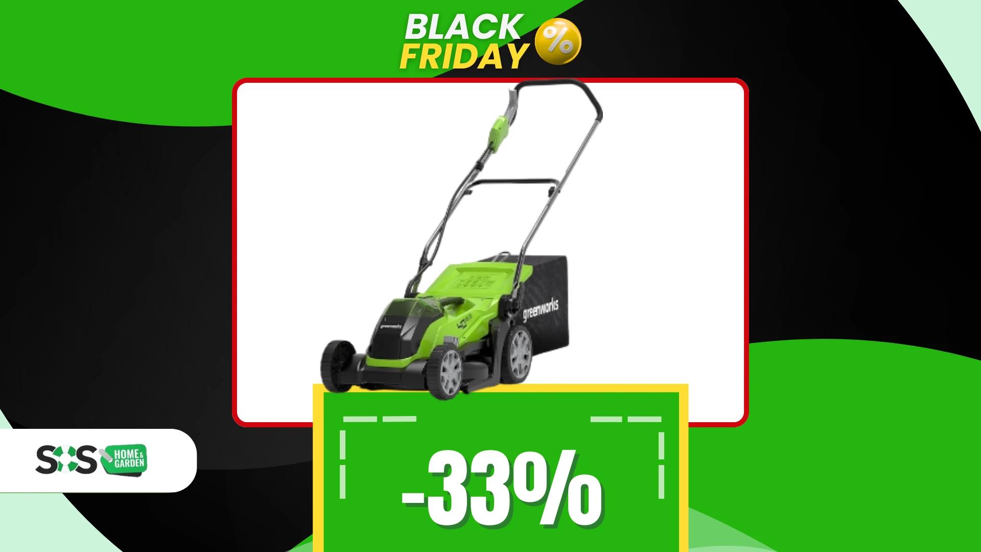 Immagine di 216€ per un prato perfetto: ecco il tagliaerba Greenworks!