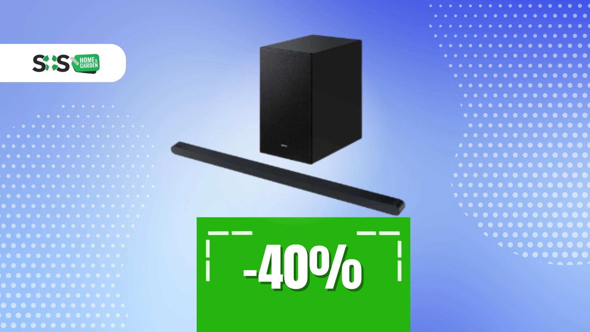 Immagine di Esperienza audio come al cinema con questa soundbar Samsung!