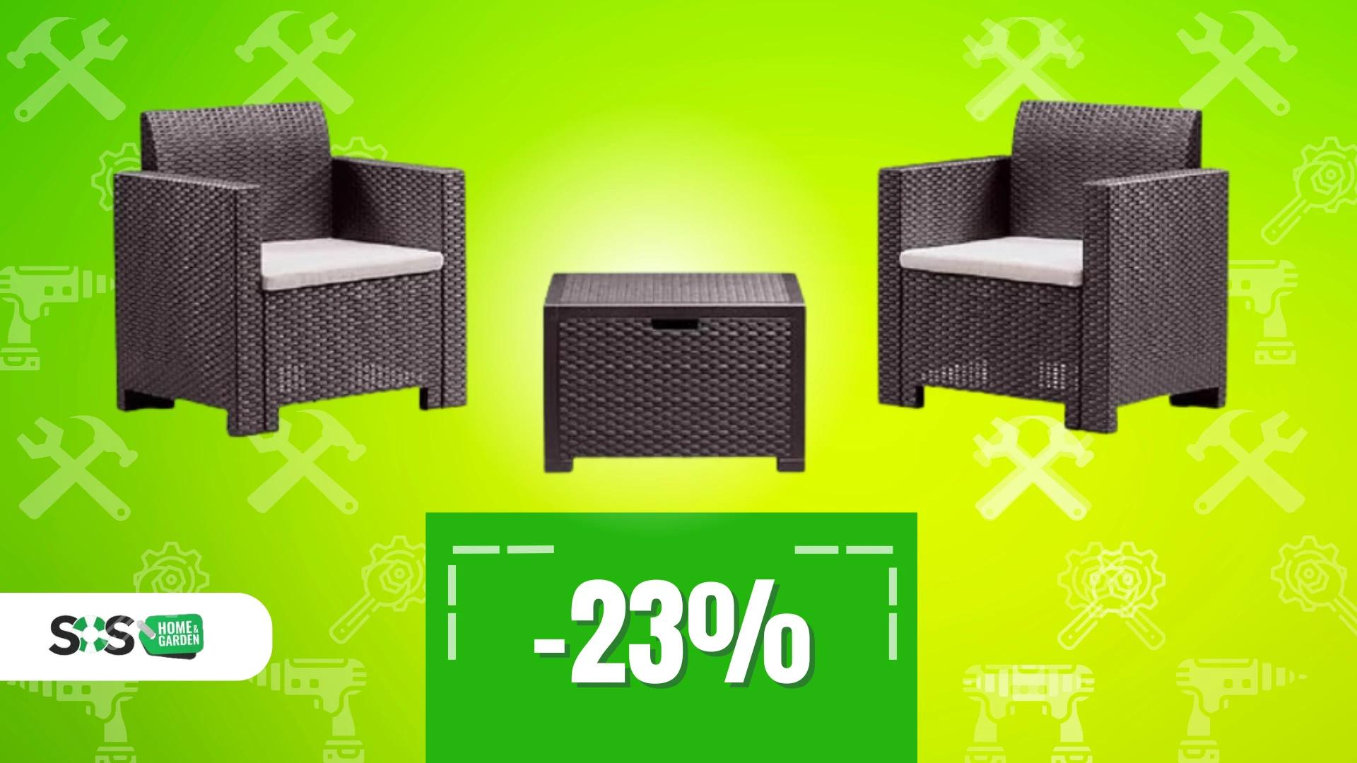 Immagine di Salottino da esterno a 193€: eleganza, relax e comodità!