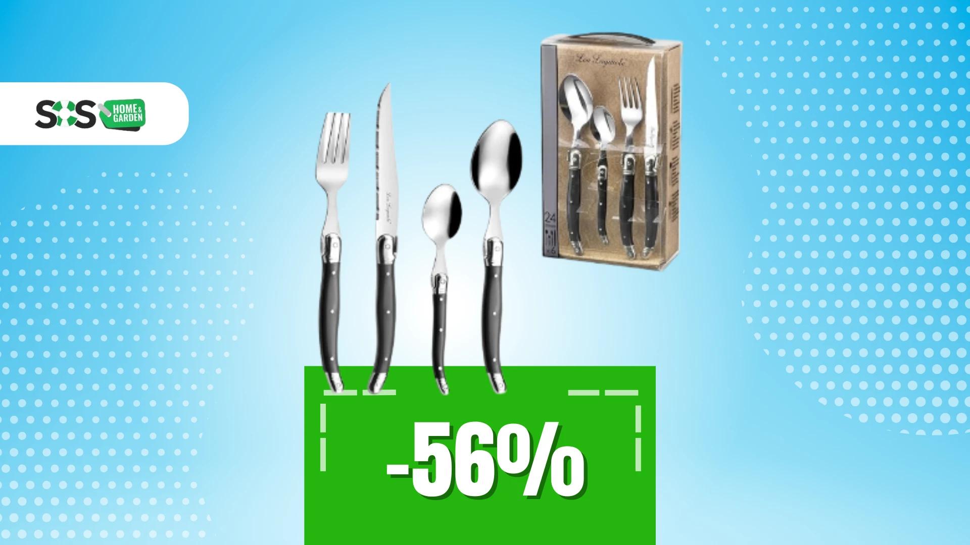 Immagine di Eleganza a tavola con questo set di posate per 6 a soli 32€!