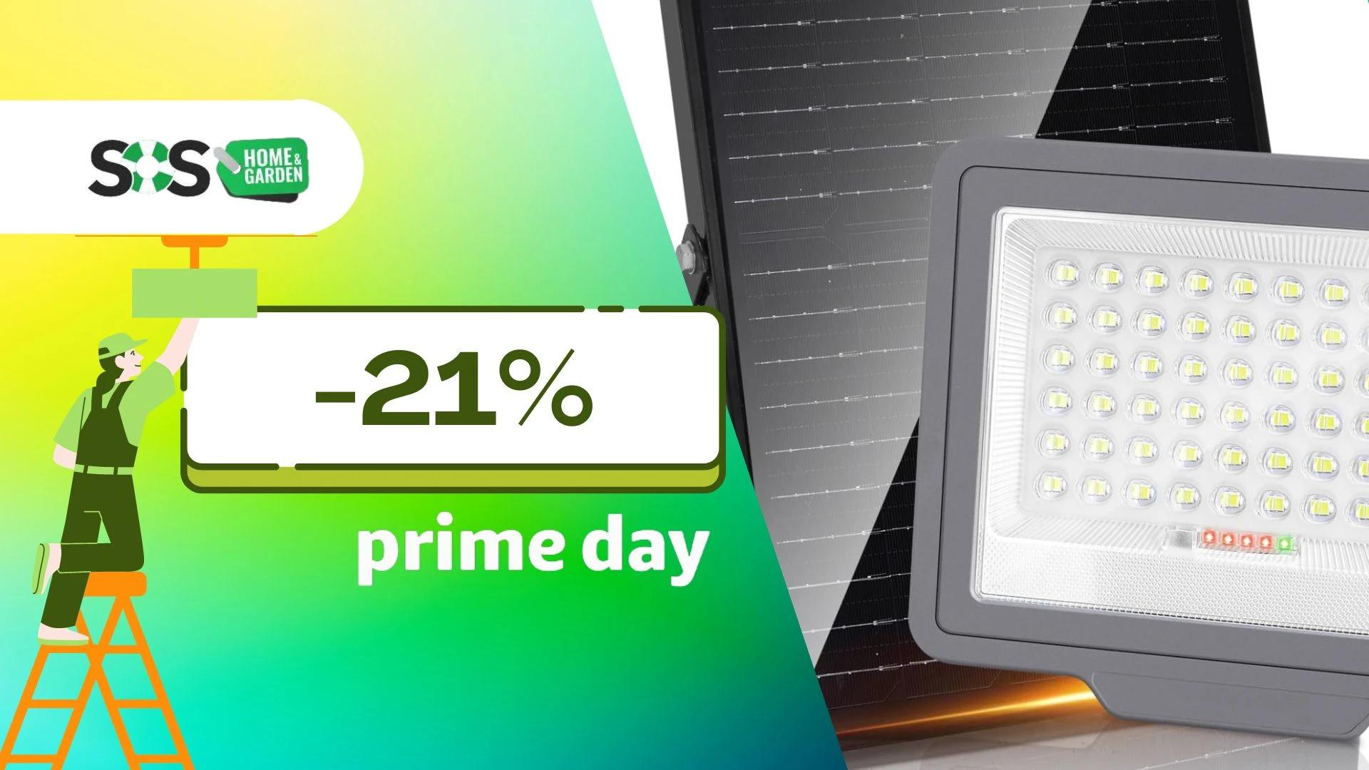 Immagine di Faro solare in offerta al Prime Day: risparmia energia e denaro a soli 37€