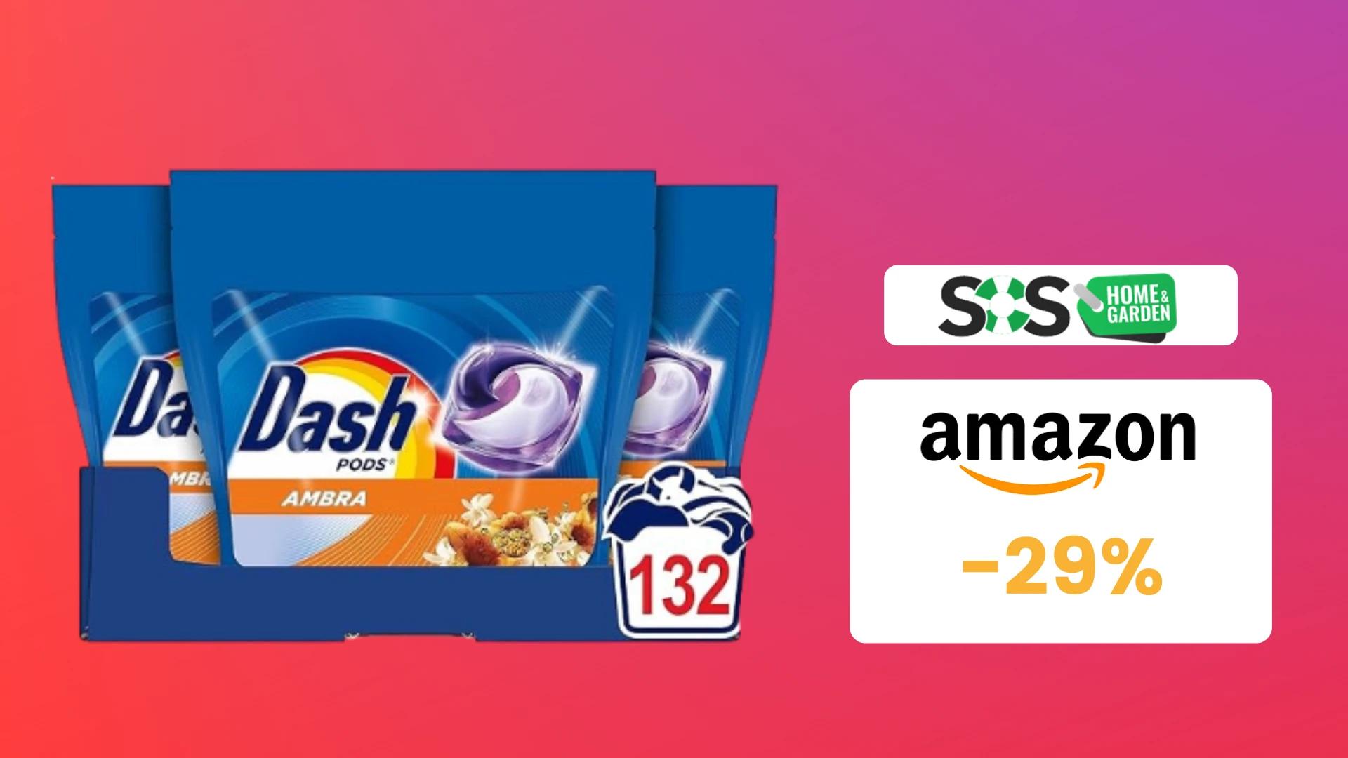 Immagine di 132 Dash Pods Ambra a 35€: risparmio e pulito mai visti!