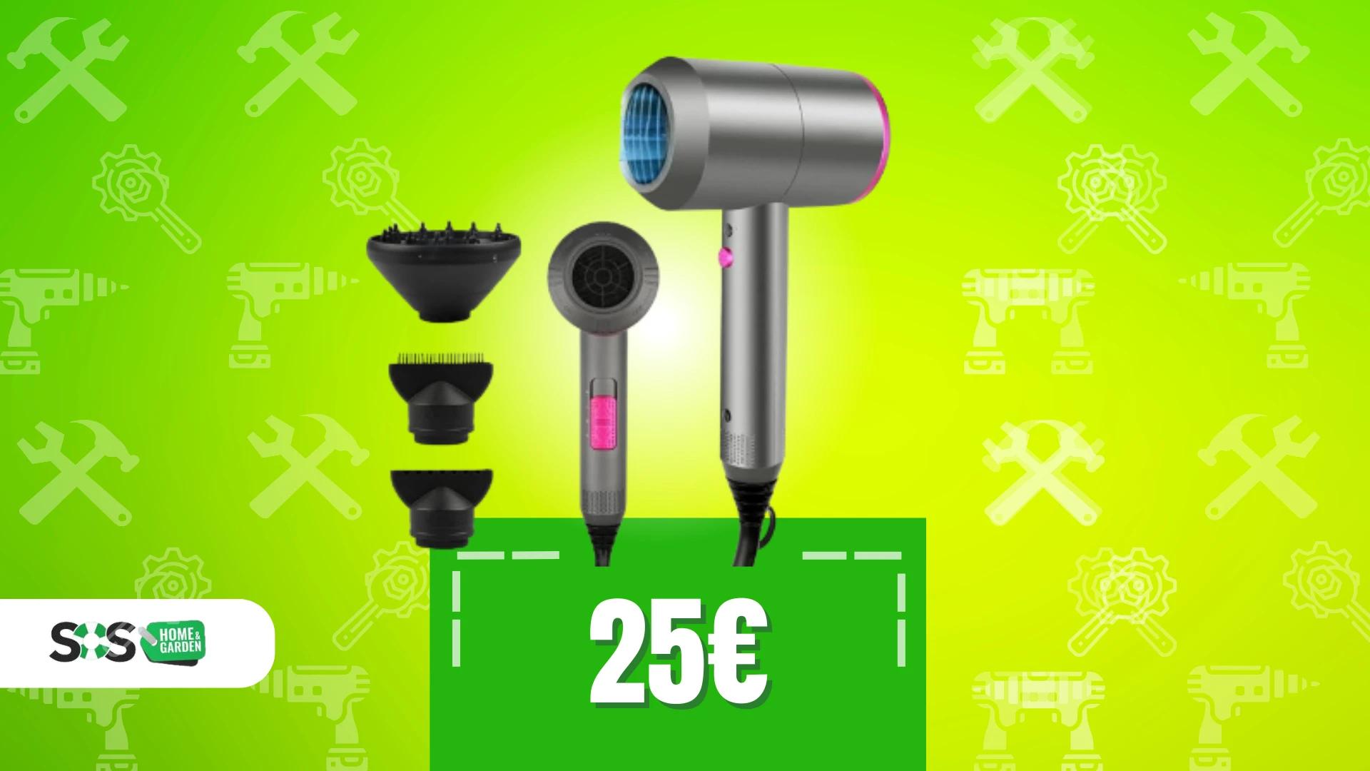 Immagine di Phon HappyGoo a soli 25€: potente ma delicato con i capelli!