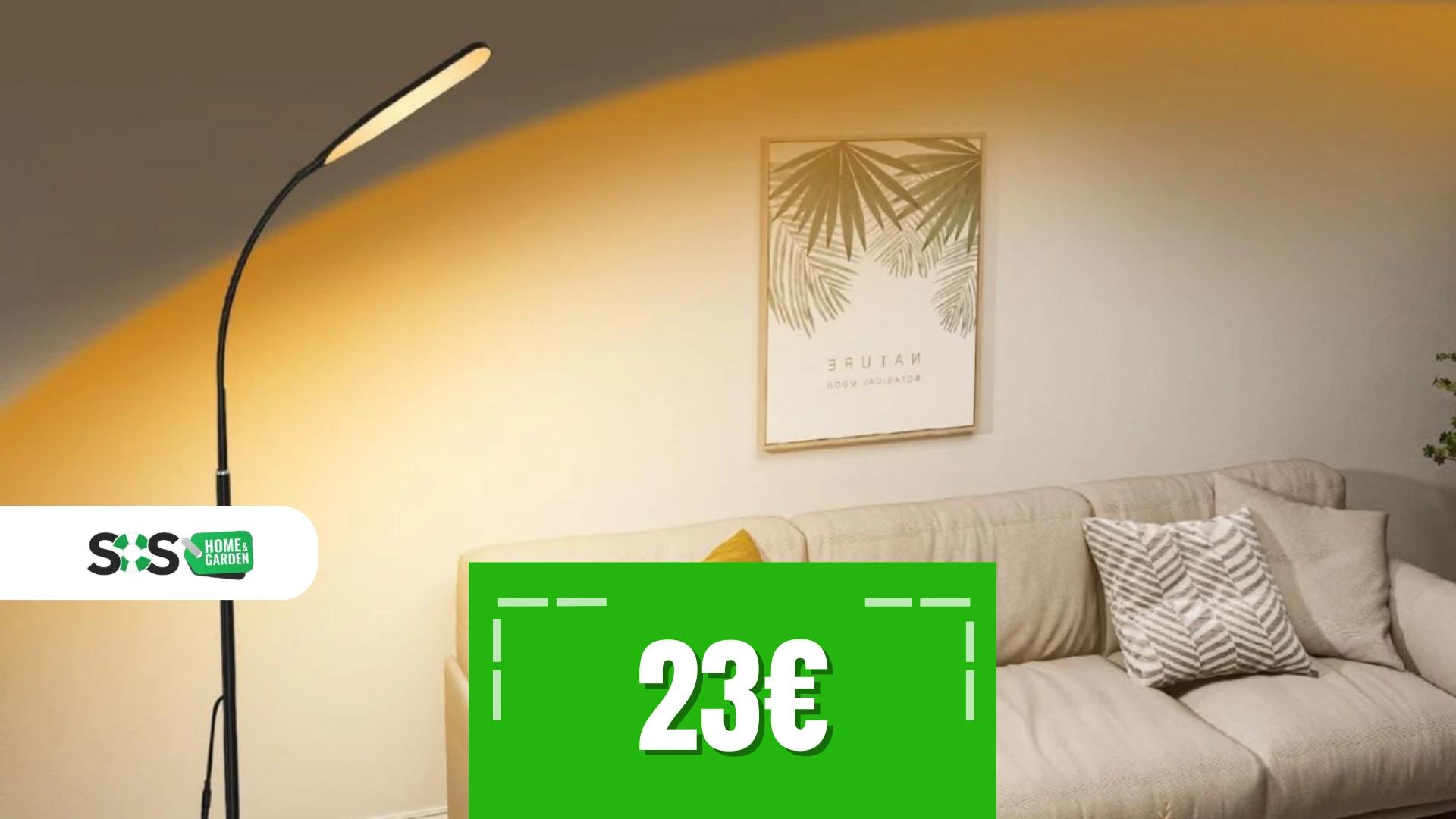 Immagine di Lampada da terra LED a soli 23€ con DOPPIO COUPON SCONTO!