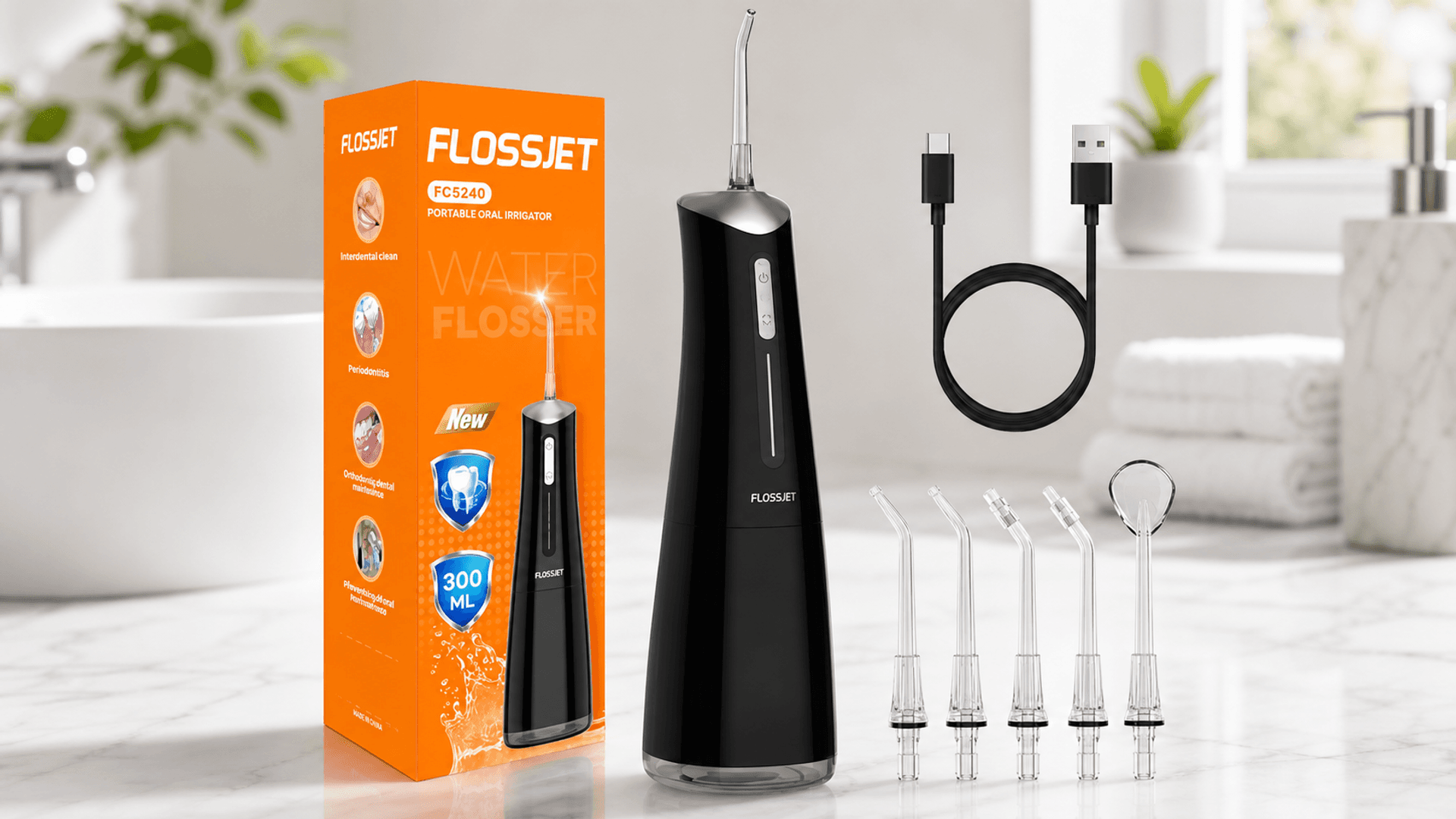 Immagine di L'idropulsore dentale portatile FlossJet ora costa il 38% in meno