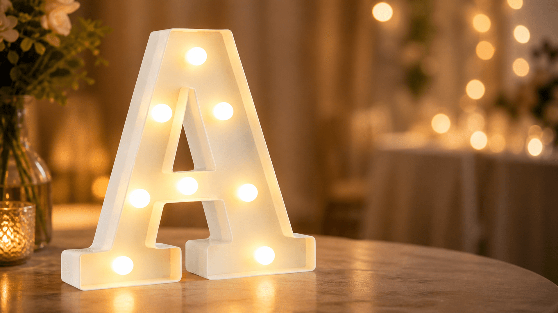 Immagine di Lettera luminosa a LED al 30%: un dettaglio luminoso a piccolo prezzo