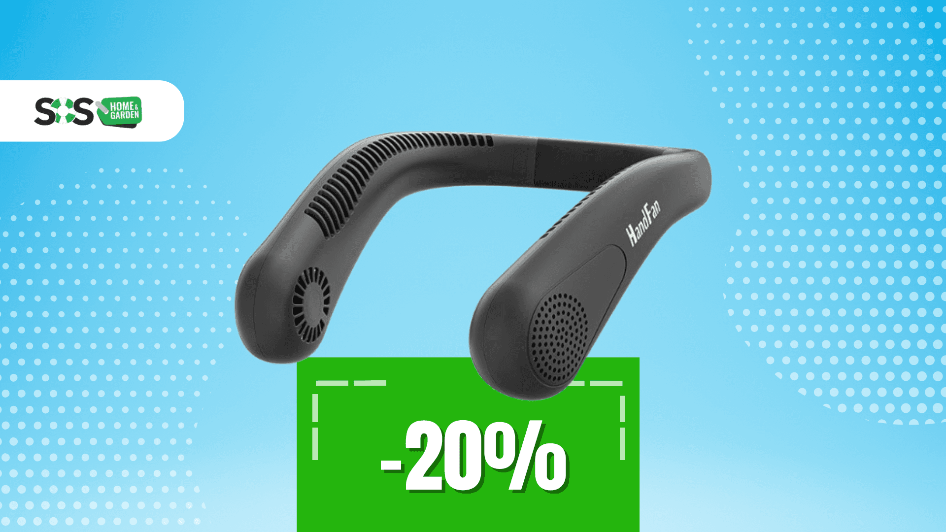 Immagine di Fresco ovunque vai: ventilatore da collo a soli 32€!