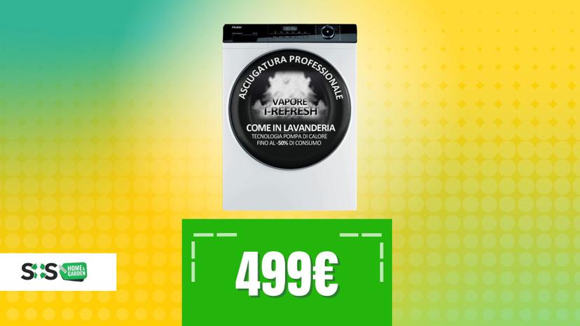 Immagine di Non pensare a toglierti gli sfizi, pensa a un acquisto utile: asciugatrice Haier sotto i 500€