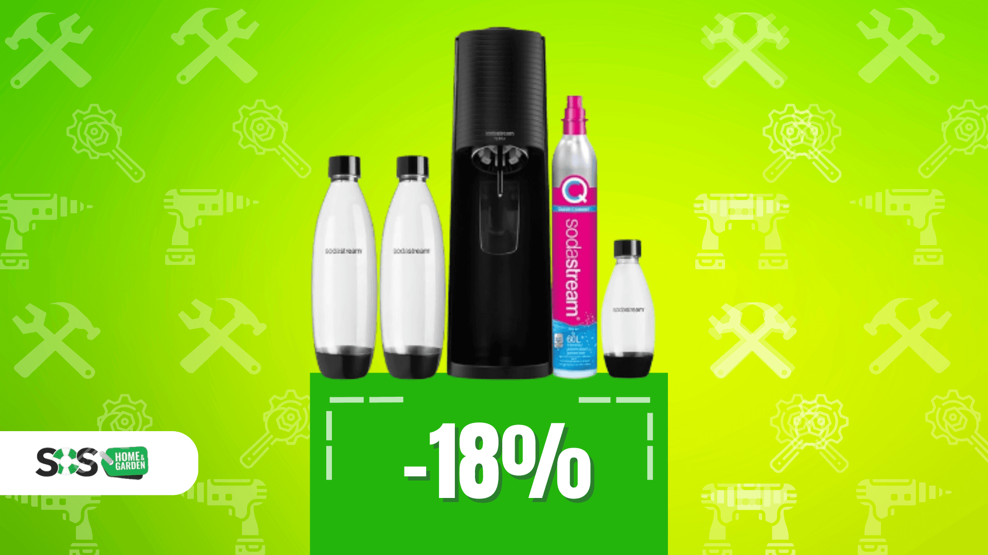 Immagine di SodaStream Terra Megapack a 64€: evviva l'acqua frizzante!