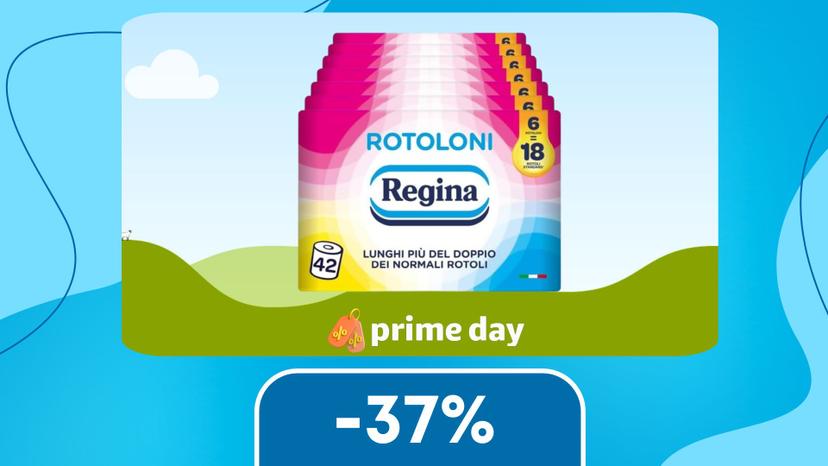 Immagine di Record ad ogni Prime Day! Eccovi lo sconto sui Rotoloni Regina (-37%)
